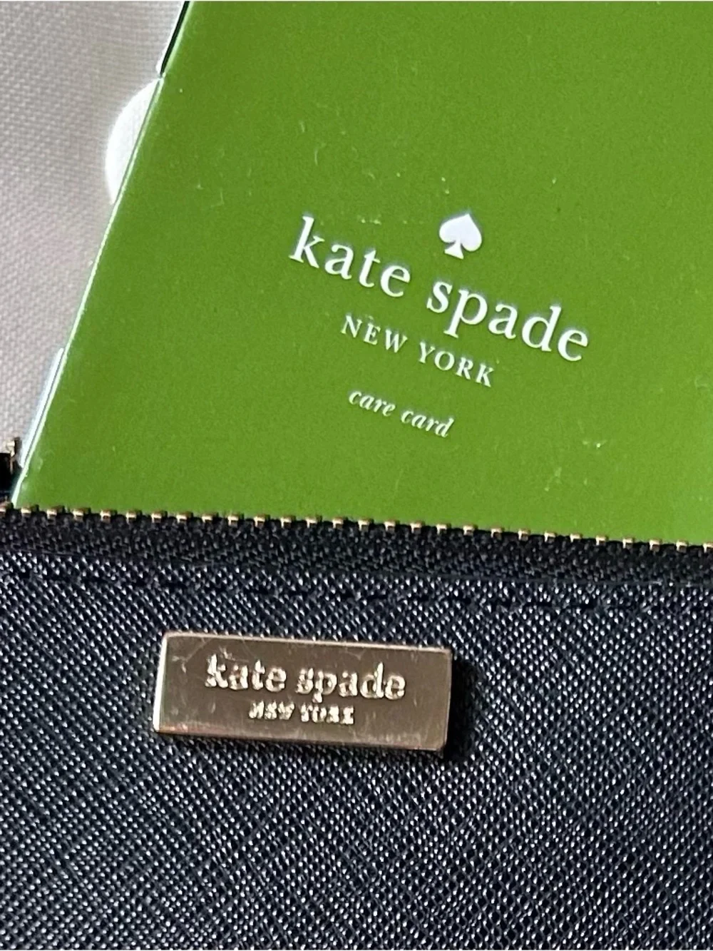 Kate Spade Talla Travel Wallet/clutch in Black Saffiano Leather
